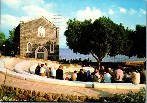 48406 - Israel - Tabgha , Church of St. Peter's Primacy Mensa Domini by the Sea of Galilee - gelaufen 1992