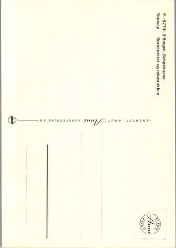 48441 - Norwegen - Bergen , Schotstuene , Sortebrettet og rekestokken - nicht gelaufen