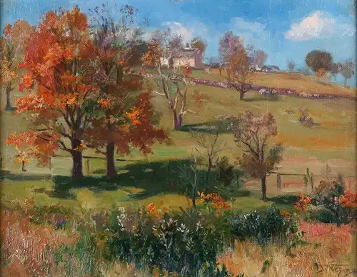 Frederick Vezin (1859-1933), Herbstlandschaft im Sonnenlicht, 1905
