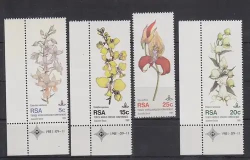 Südafrika 590-593 postfrisch Blumen Orchideen MNH #GE100