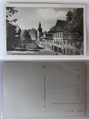 AK Wolkenstein Erzgebirge Markt Fotografie 1955 #PA268