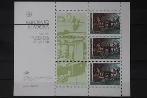 Portugal Madeira Block 3 mit 77 postfrisch Europa #UV075