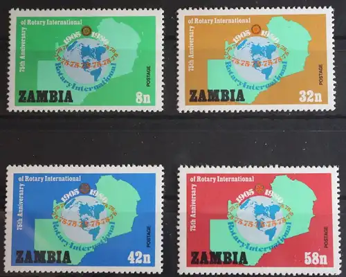 Sambia 217-220 postfrisch #FQ166