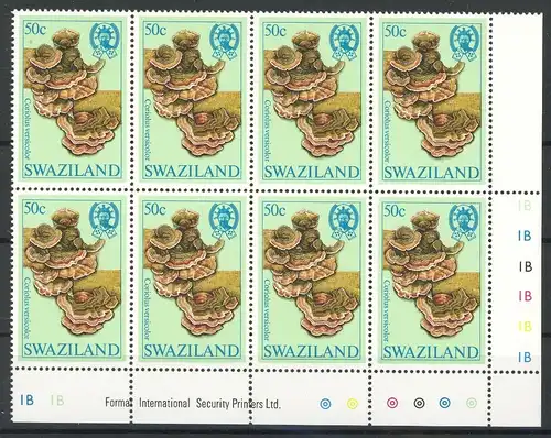 Swaziland Achterblock 464 postfrisch Pilze #1G139