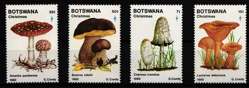 Botswana 317-320 postfrisch Pilze #JA780