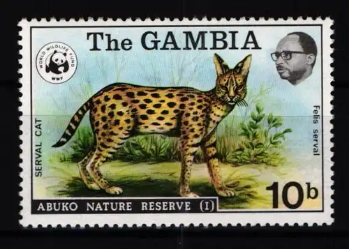 Gambia 332 postfrisch Katze #JH280