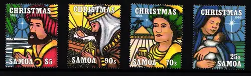 Samoa 821-824 postfrisch Weihnachten #II159