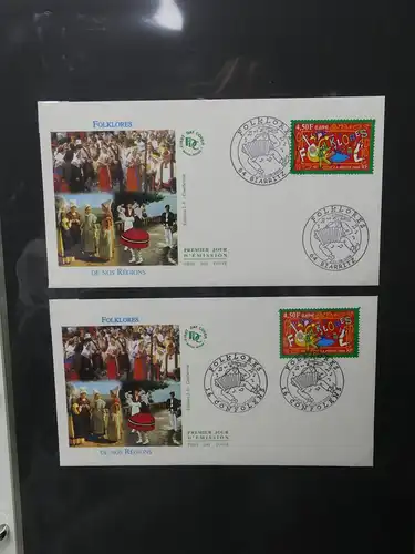 Frankreich FDCs ab 1999 besammelt über 200 Stück im Ringbinder #LY692