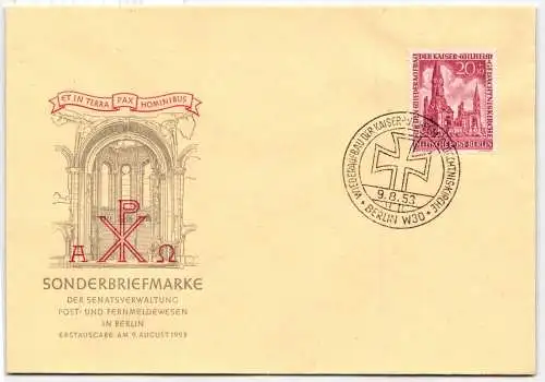 Berlin FDC II (mit MiNr. 108) als Ersttagsbrief #NO210