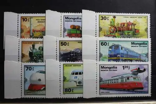 Mongolei 1234-1242 postfrisch Eisenbahn #RY095