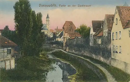 Donauwörth Partie an der Stadtmauer ngl 122.667