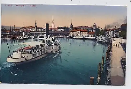 Konstanz Hafen Schiffe gl1927 32.215