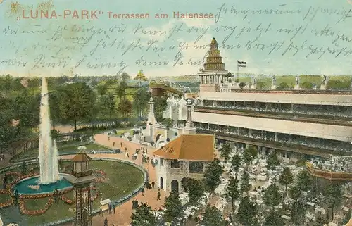 Berlin "Luna-Park" Terrassen am Halensee gl1913 117.563