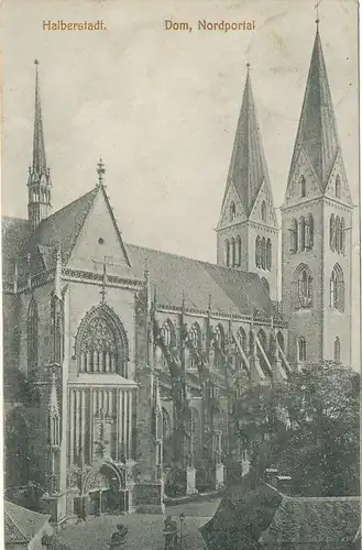 Halberstadt Dom Nordportal gl1908 117.984