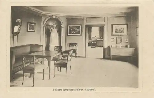 Schillers Empfangszimmer in Weimar ngl 105.212