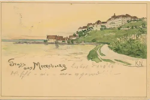 Meersburg Künstlerkarte KN gl1898 108.586