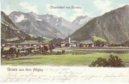 Gruss aus dem Allgäu Oberstdorf v.Norden gl1902 23.237