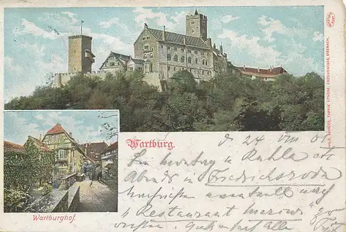 Eisenach Wartburg Burghof gl1901 114.897