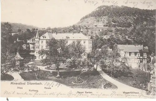 Bad Ditzenbach Altes u.Neues Kurhaus u.a. gl1909 25.786