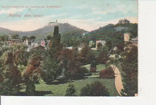 Eisenach Karthausgarten mit Wartburg ngl 90.432