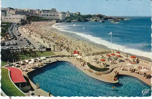 Biarritz La Plage et le Casino Bellevue gl1962 27.833