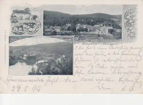 Frauensee Oberförsterei Panorama gl1899 89.256