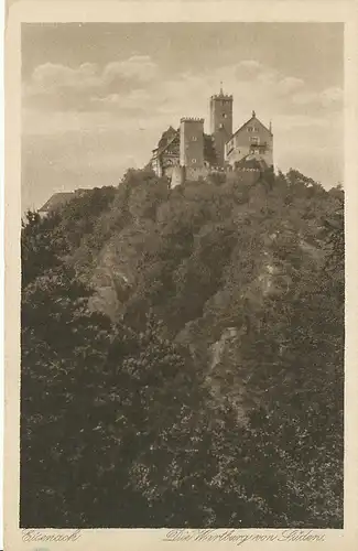 Eisenach Die Wartburg von Süden ngl 118.029