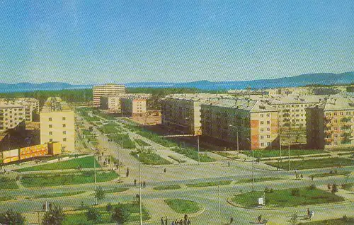 Bratsk Häuserpanorama ngl 130.000