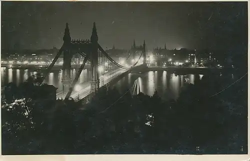 Budapest Brücke bei Nacht gl1933 130.045