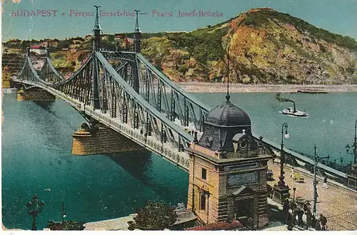 Budapest Franz Josef-Brücke gl1910 C3757