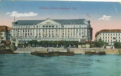 Koblenz Hotel Koblenzer Hof feldpgl1916 133.991