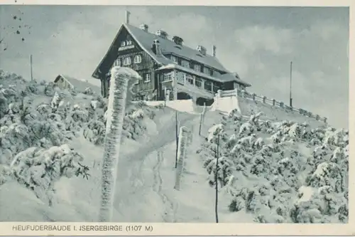 Berghütte: Heufuderbaude im Isergebirge gl1930 104.307