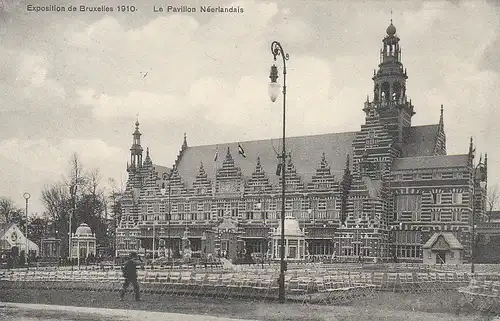 Exposition de Bruxelles 1910 La Pavillon Néerlandais gl1910 C5282