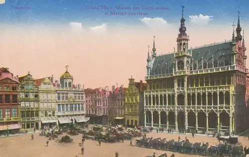 Bruxelles Grand Place Marché aux fleurs feldpgl1917 136.481