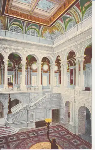 Washington Central Stair Hall of the Library of Congress ngl 212.371
