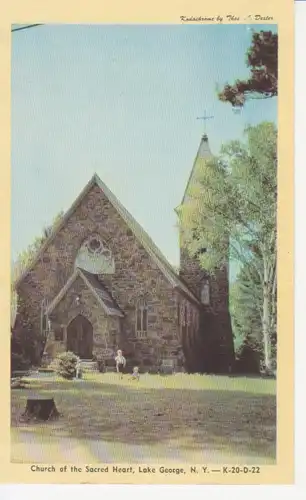 Lake George, N.Y. Church of the Sacred Heart ngl 212.376