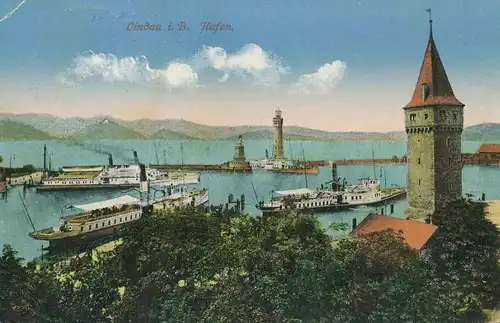 Lindau i.B. Hafen feldpgl1915 137.103