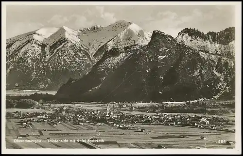 Oberammergau - Panorama mit Kofel und Not gl1934 137.901