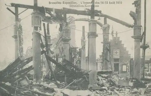 Bruxelles Expo L'Incendie des 14-15 Août 1910 ngl 136.526