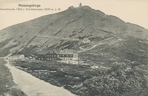 Riesengebirge Riesenbaude und Schneekoppe ngl 104.580