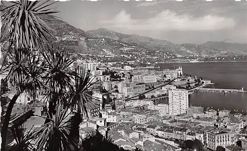 Monte Carlo Vue prise du Jardin Exotique ngl 143.165