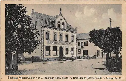 Herschbach (Westerwald) Gasthaus Westerwälder Hof ngl 146.233