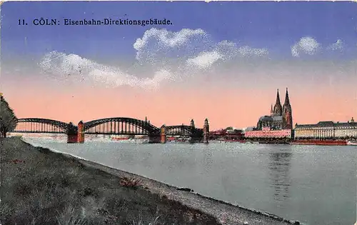 Köln Eisenbahn-Direktionsgebäude feldpgl1916 145.549