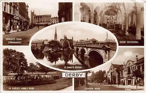 England: Derby - 5 Views gl1938 146.656