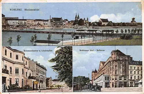 Koblenz Rheinansicht Kommandantur Lindenallee Koblenzer Hof ngl 146.109