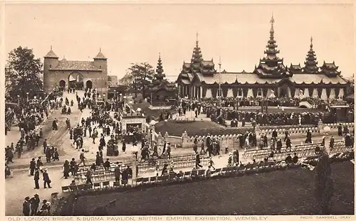 England: London Wembley Old Bridge and Burma Pavilion British Emp. ngl 147.499