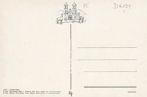 Perú Q'oya Inti Raymi Festiviti in Sascayhuaman ngl D6131