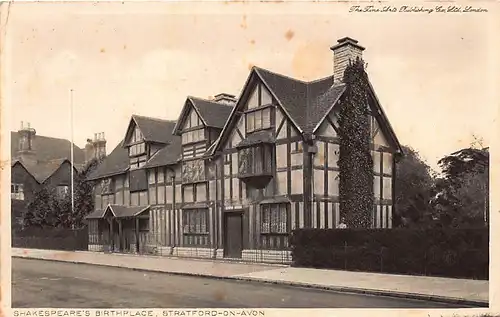 England: Stratford-upon-Avon - Shakespeare's Birthplace gl1929 146.698