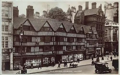 England: London Old Houses Holborn ngl 147.407