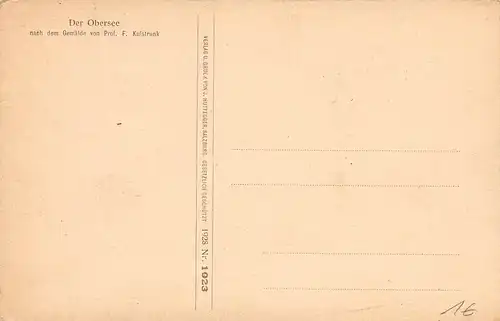 Königssee - Obersee Nach Gemälde von Prof. F. Kulstrunk ngl 154.854